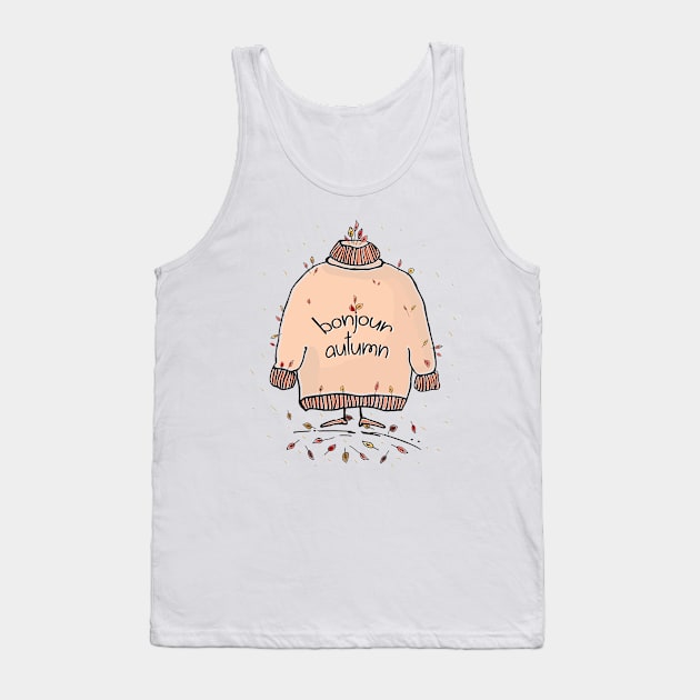 Bonjour Autumn! Tank Top by laimutyy